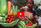 Wow! Mouth watering food: Yummy shrimp hot spicy chili Tasty delicious with Fresh vegetables